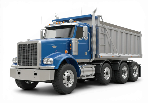 blue semi truck ready for sale